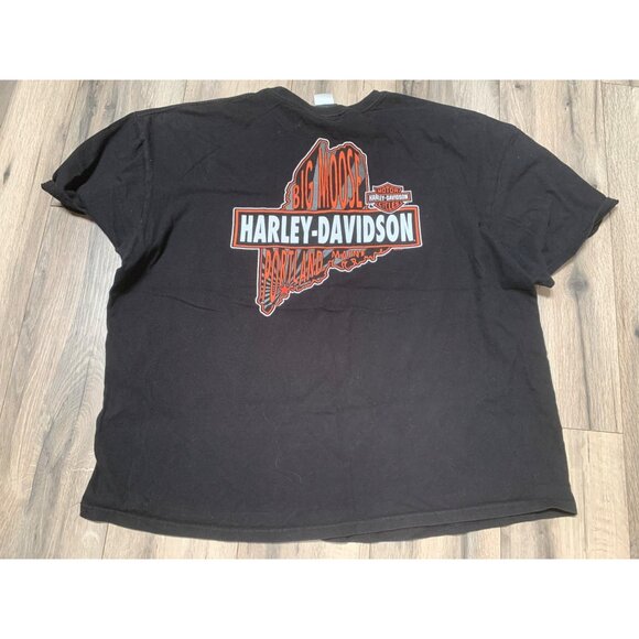 Harley-Davidson Men's T-Shirt 3XL Black 100% Cotton I Got Mine At Big Moose Port - Picture 7 of 8